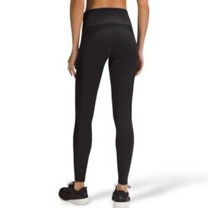 Lululemon Wunder Train High-Rise Tight 28" *Satin Panels Black Size 4